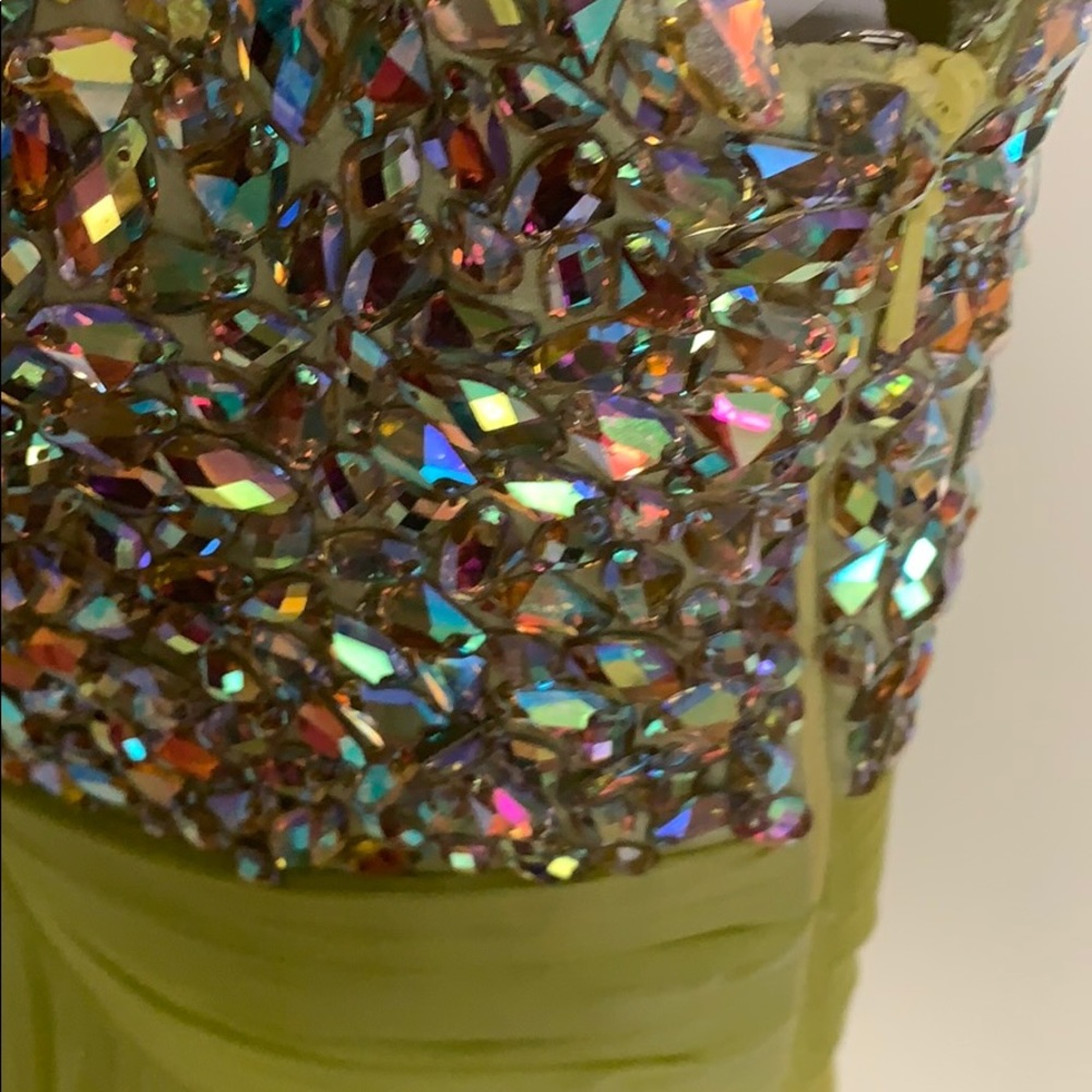 La femme gown. Jeweled bodice, full length chiffon - Picture 4 of 6